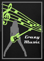 Crazy music logo