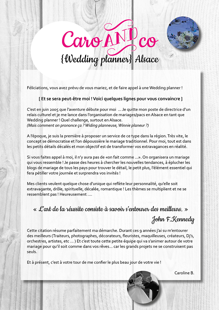 Caro&co Wedding Planner Alsace